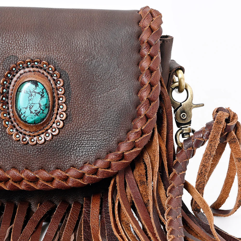 Mine's Forever Fringe Leather Bag