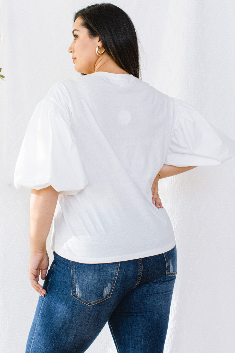 Basic"NOT"Puff Sleeve Top