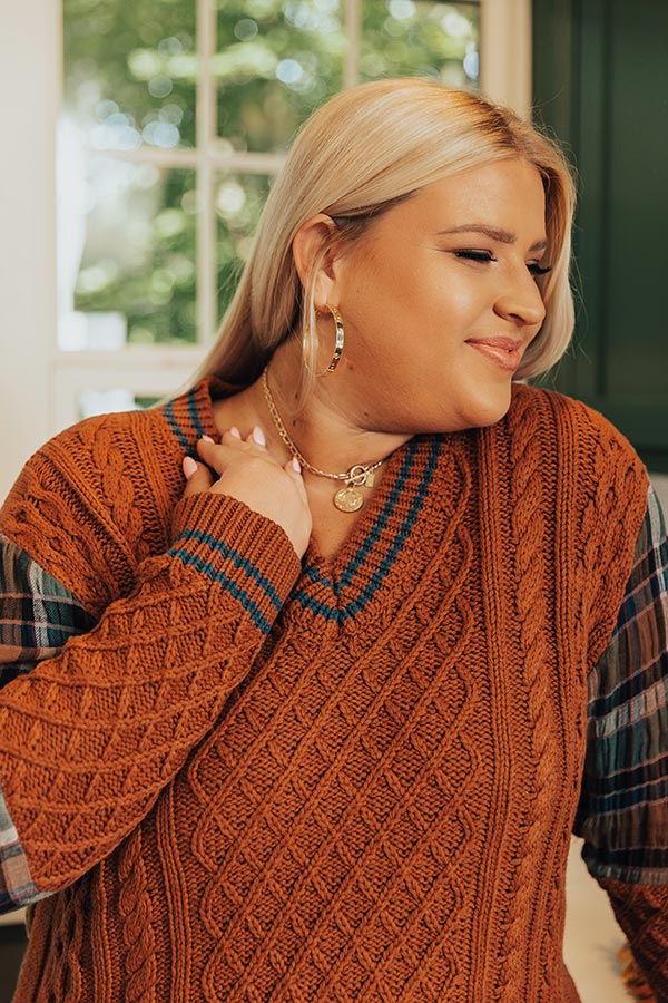 Campus Girl Knit Sweater Shirt