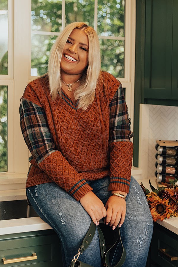 Campus Girl Knit Sweater Shirt