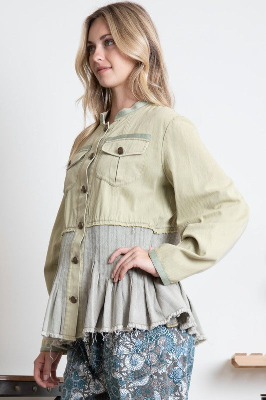 Army Green Military Jacket