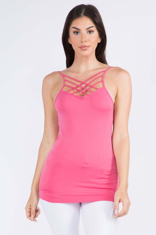 Seamless Triple Criss-Cross Front Cami