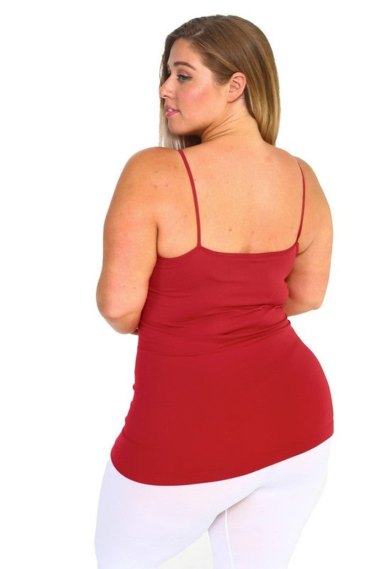 Plus Seamless Triple Criss-Cross Front Cami