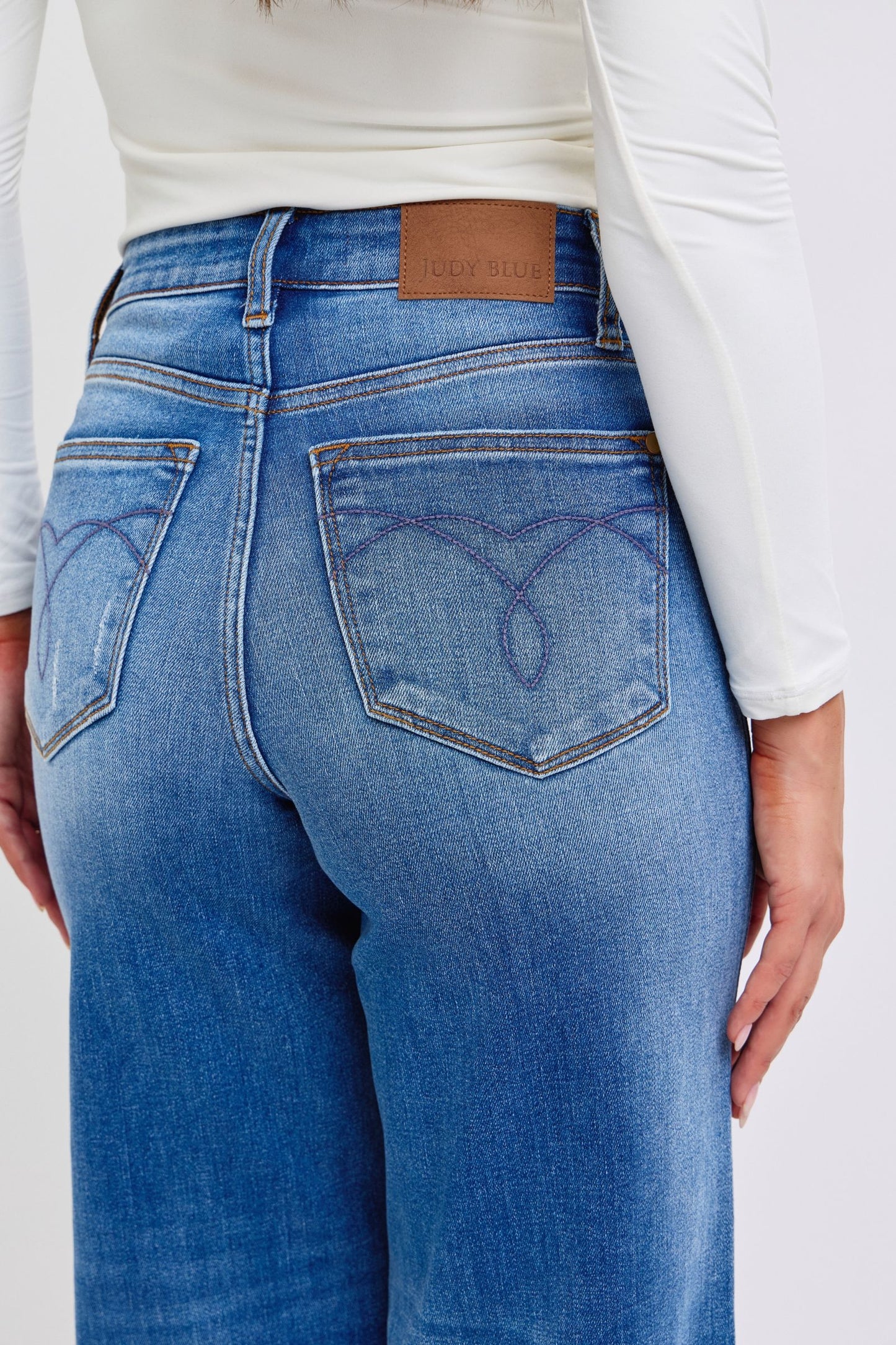 Judy Cuffed Wide Leg Jean