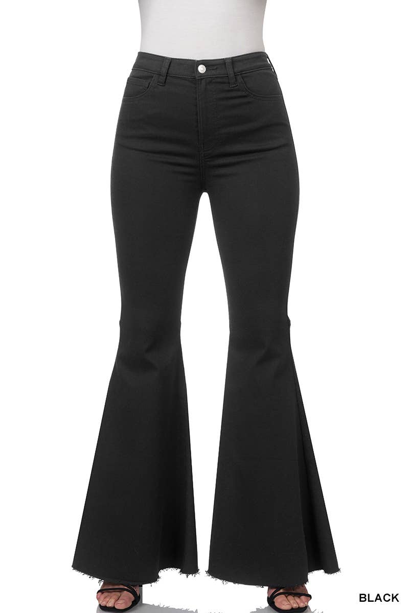 High-rise Super Flare Denim Pants