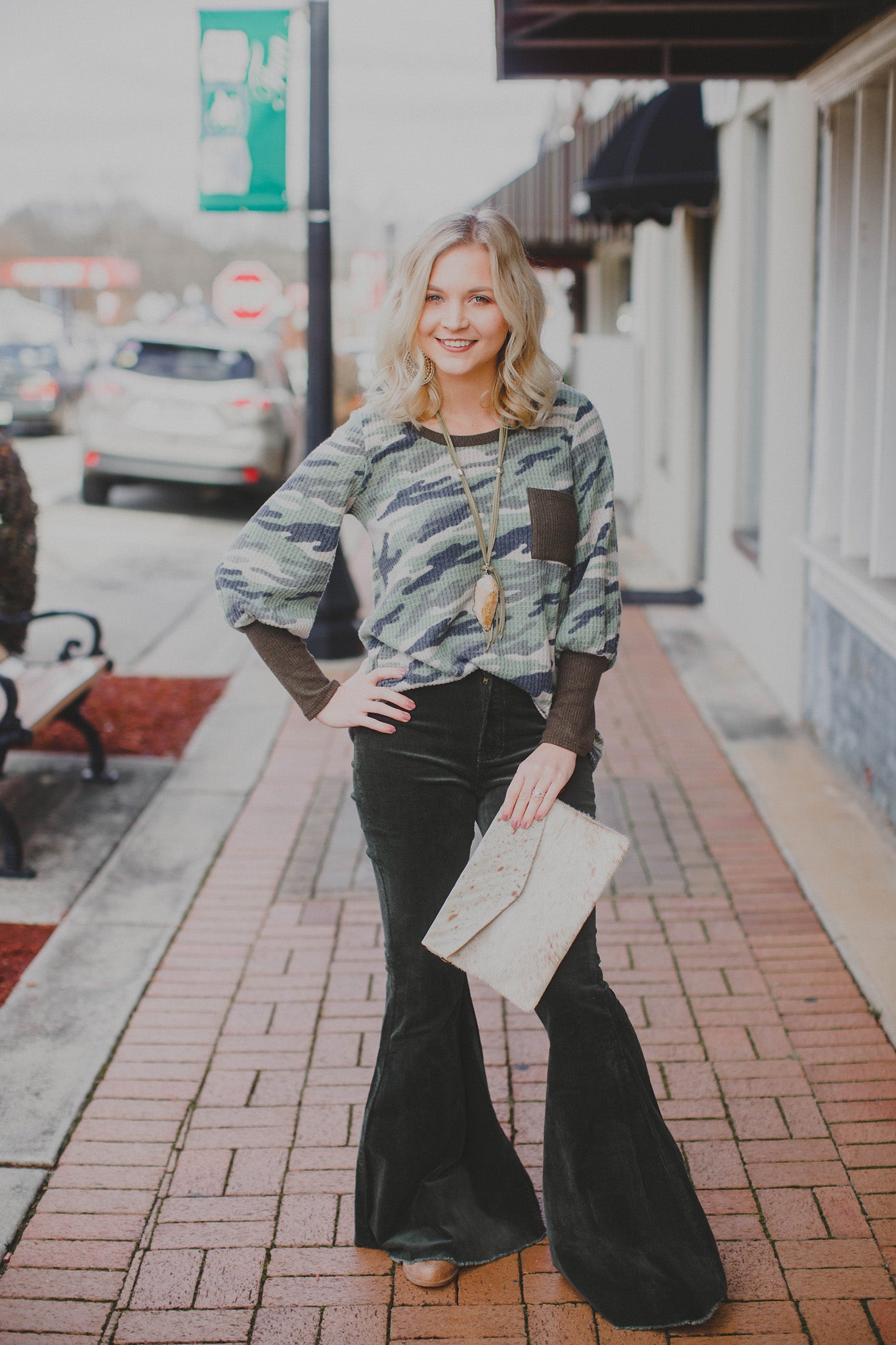 Pretty In Camo Top