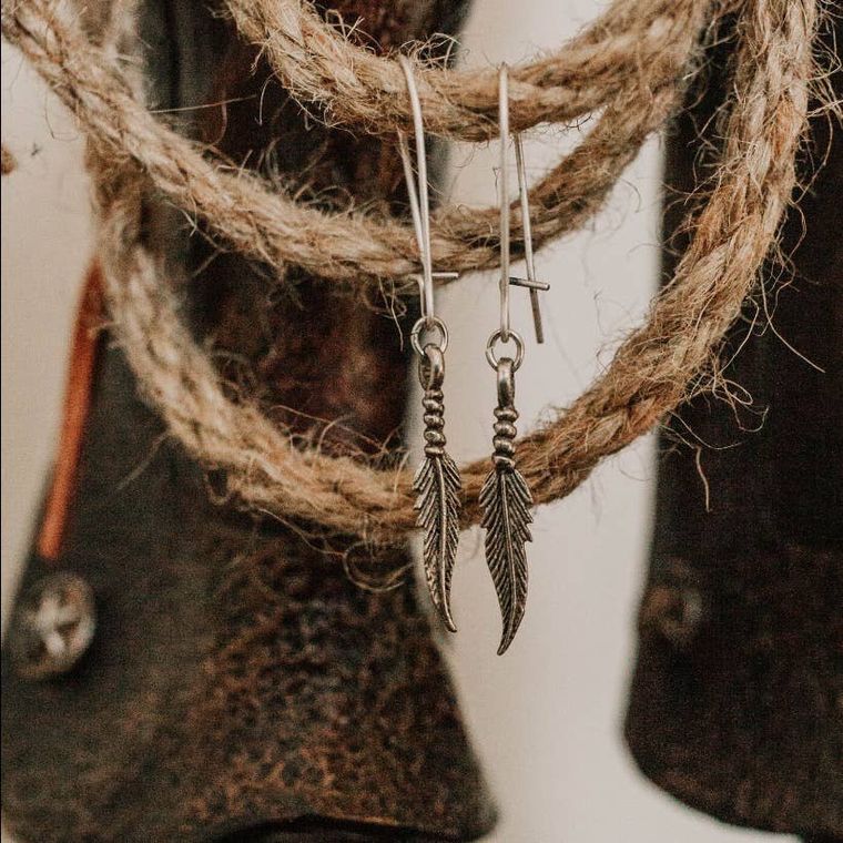 Boho Feather Earrings