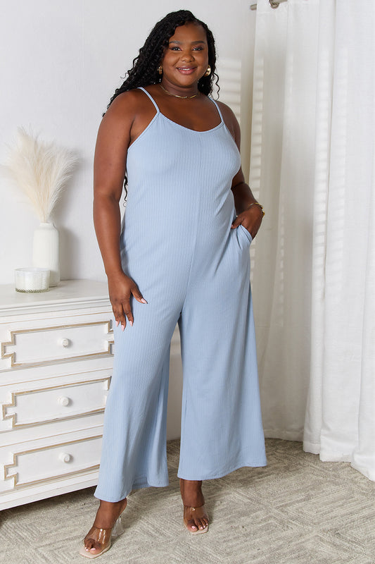 Basic Bae V-Neck Jumpsuit