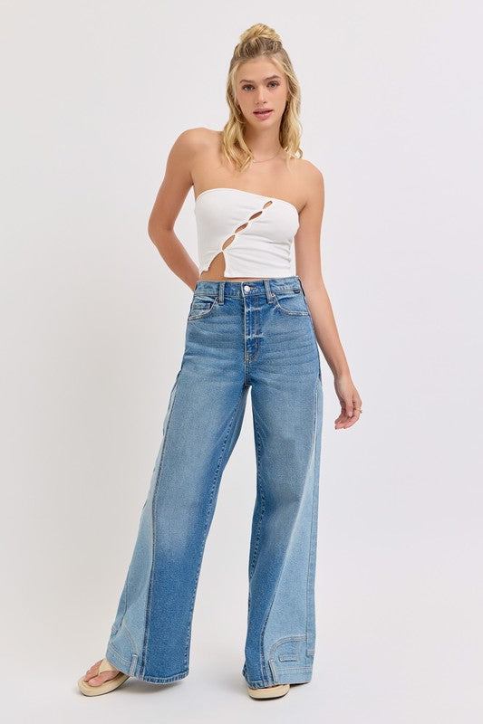 The Upside Down WideLeg Jean