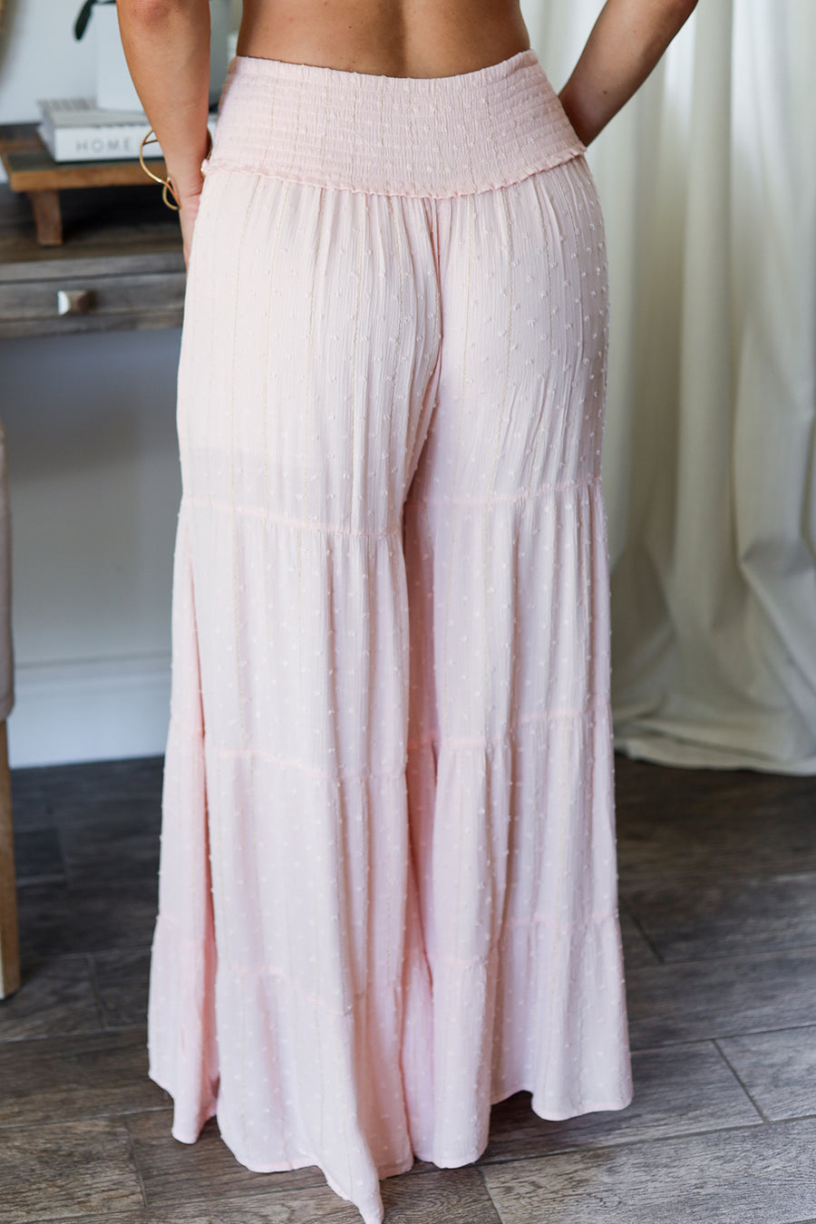 Swiss Swiss Dot Wide leg Pants
