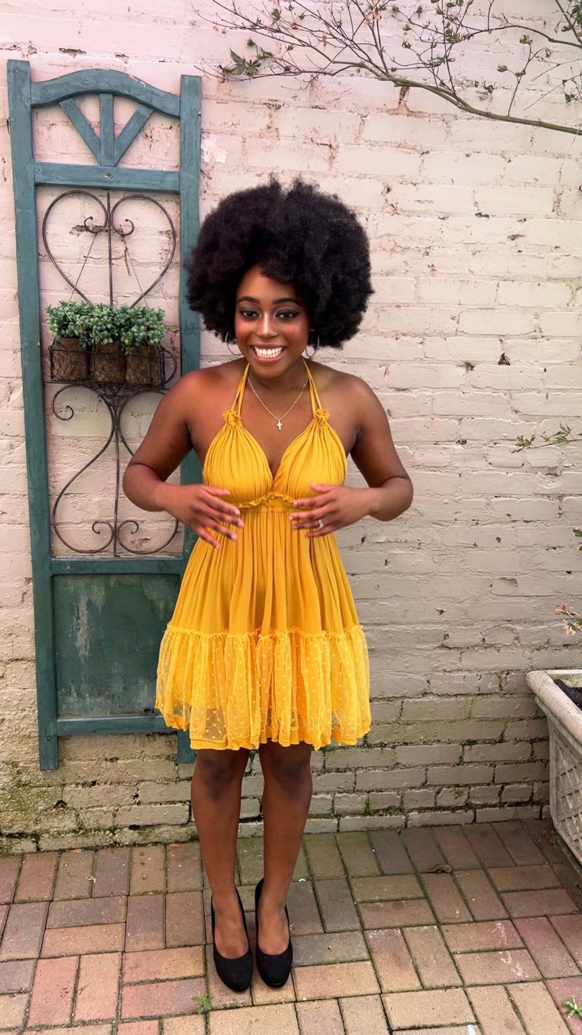 Golden Days Mini Dress