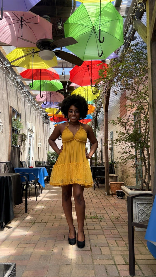 Golden Days Mini Dress