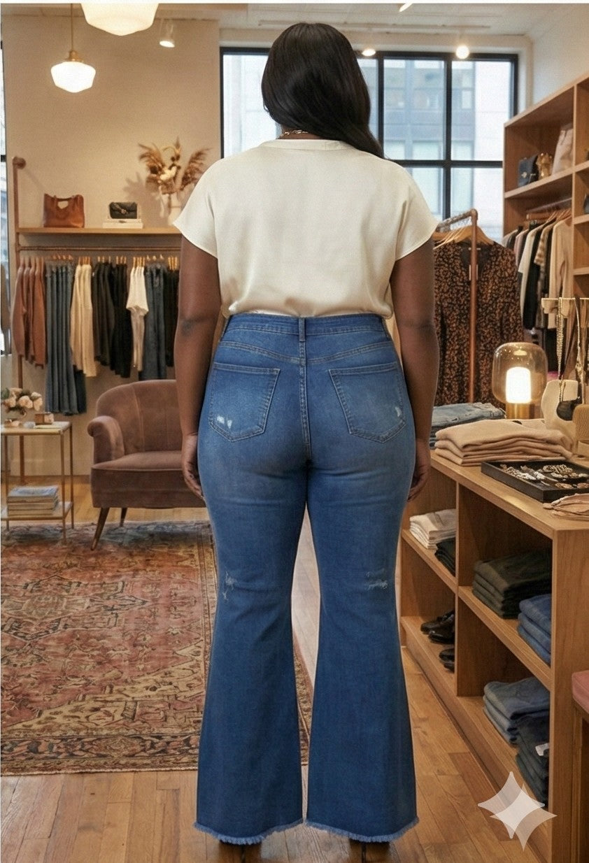 Plus Bella Denim Flare Jeans