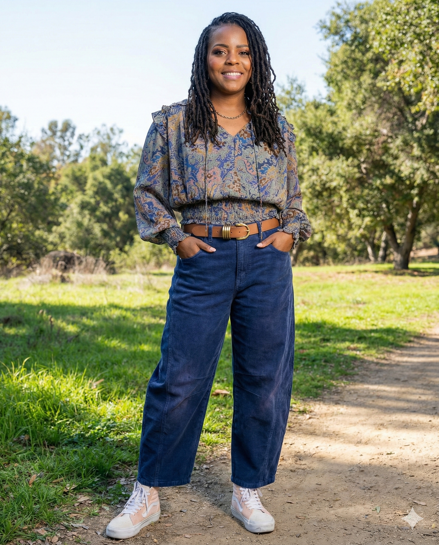 The Weekend Wave Corduroy Barrel Pant