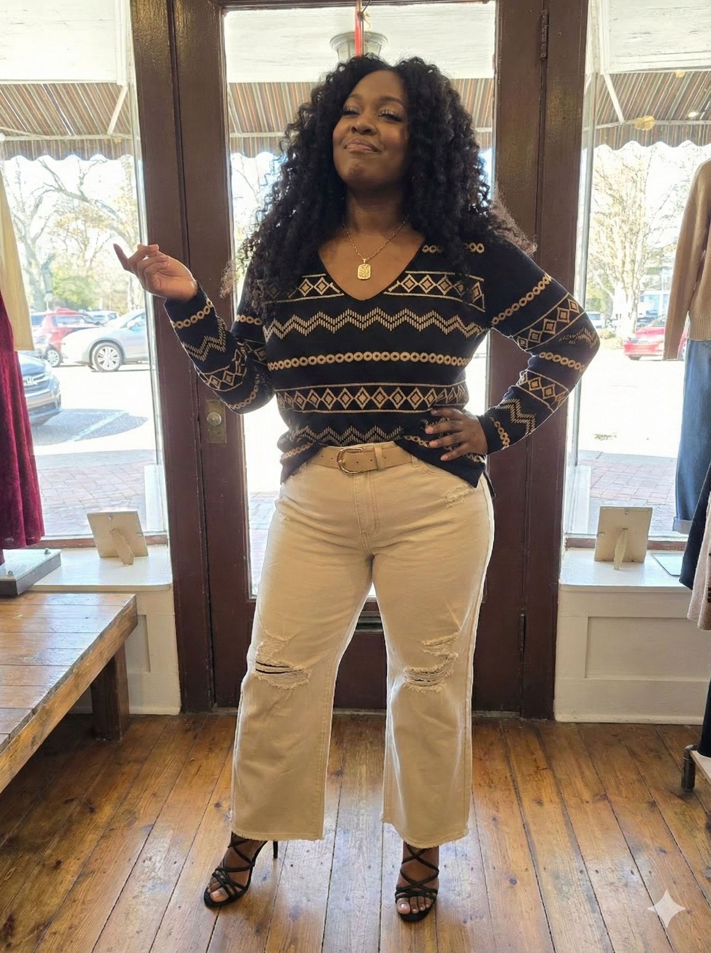 Judy High Waist Distressed Wide Leg Jeans