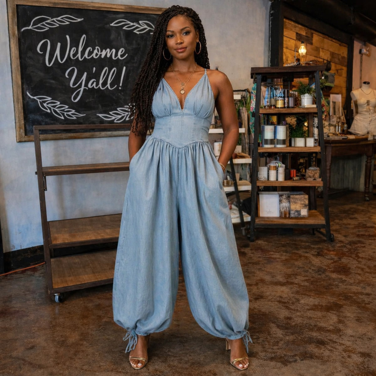 The Luxe Flow Parachute Jumpsuit