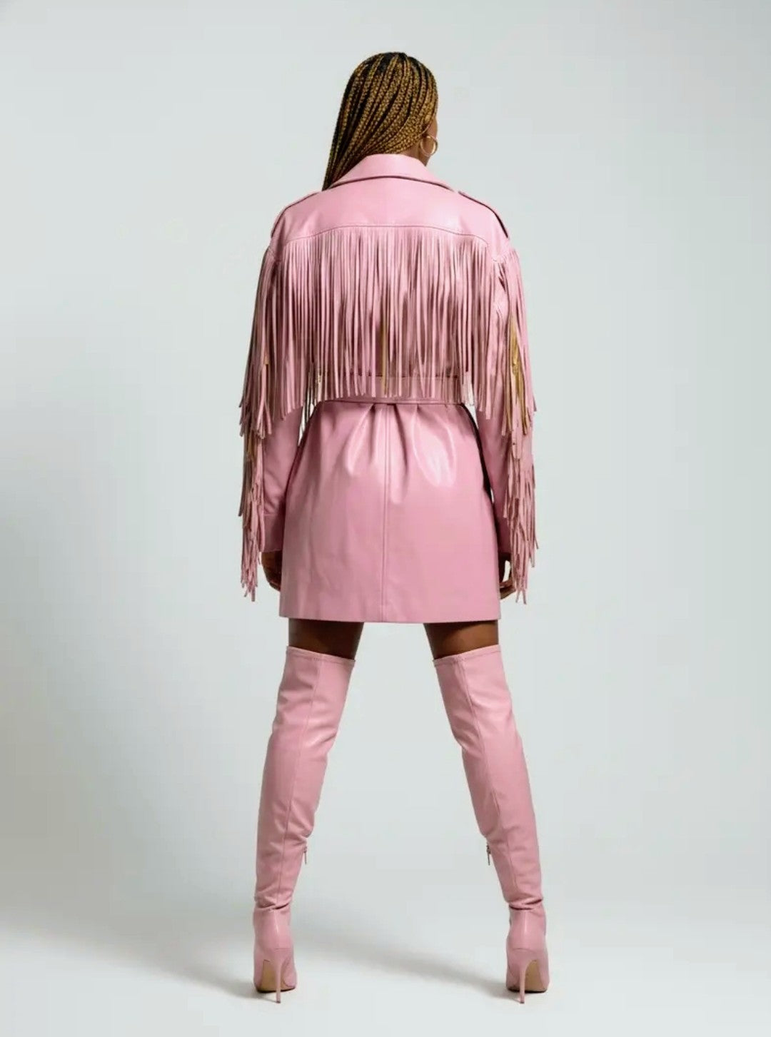 Runway Worthy Fringe Coat Dress