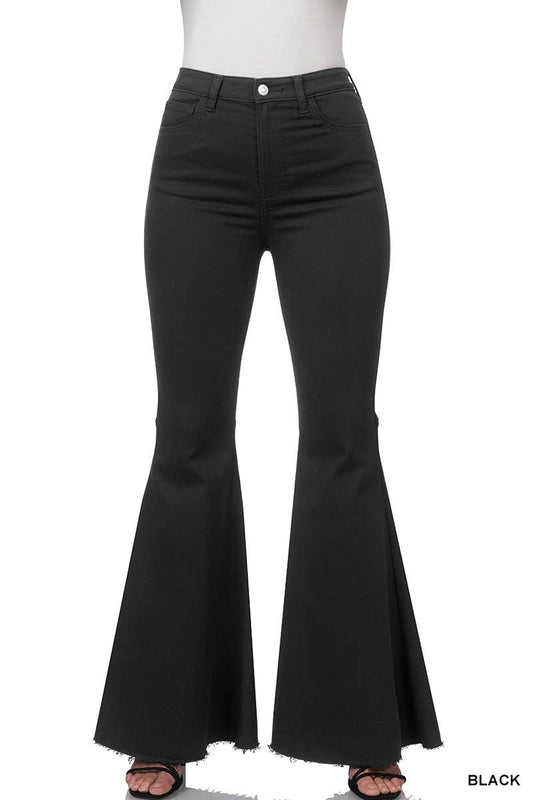 High-rise Super Flare Denim Pants