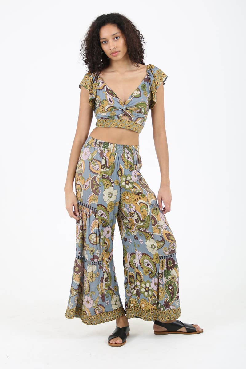Slate Clean Wide Leg Pants