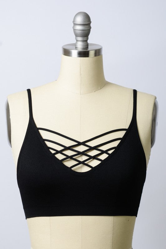 Interwoven Strappy Front Bralette