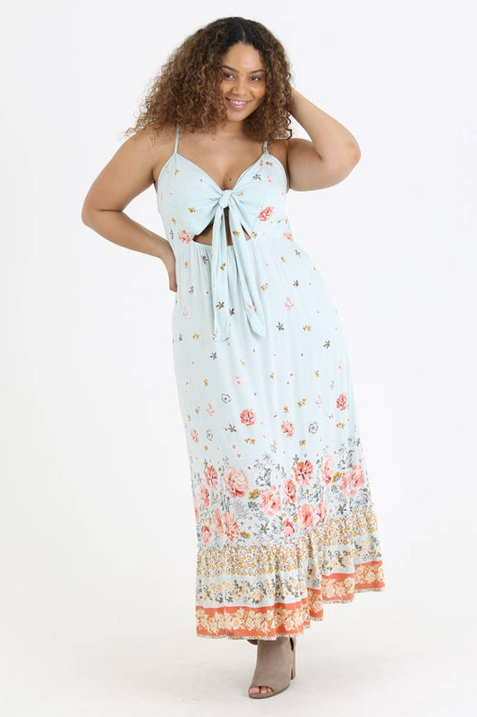 Glacier Spaghetti Strap Maxi Dress