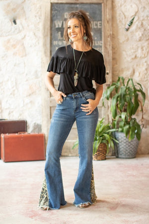 Leaping For Joy Flare Jeans