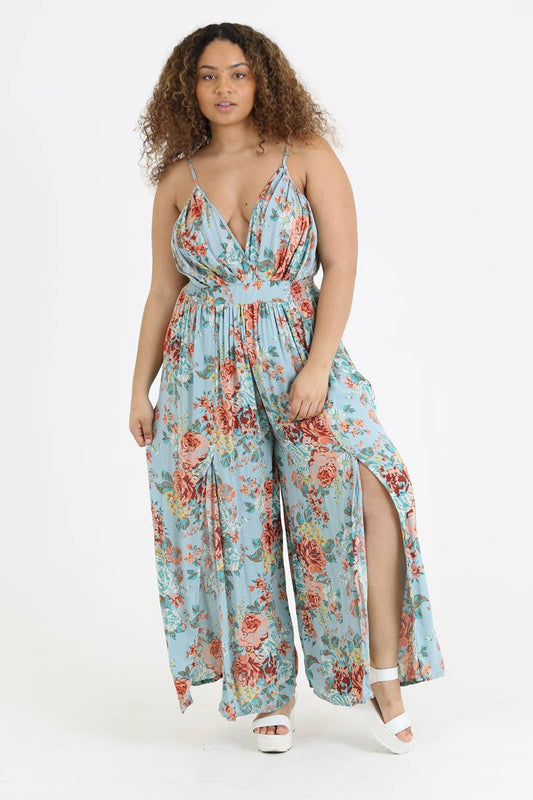 Daisy Split Wideleg Jumpsuit