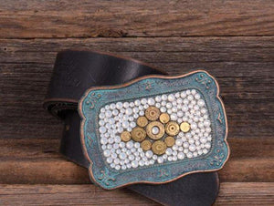 'Fleur De Lis' Bullet & Opal Buckle
